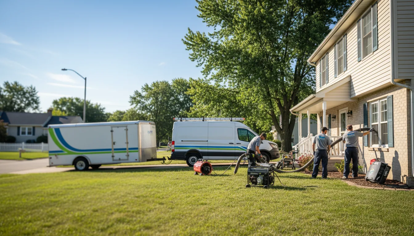 Flooded Basement Restoration And Cleanup With Repair in Portland, OH near me